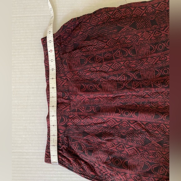 BDG Batik Print Burgundy and Black Harem Pant Size XS - Picture 9 of 16